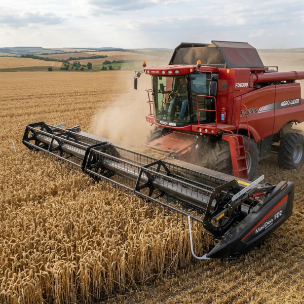 Полотняная жатка с гибким рабочим столом MacDon серии FD2 MACDON